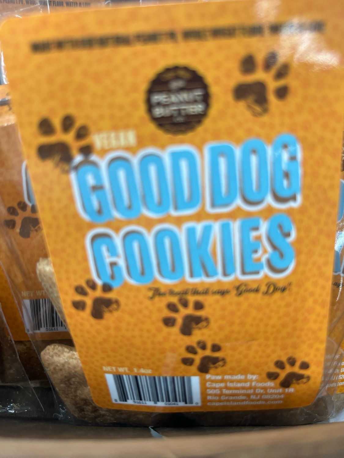 Cape May Peanut Butter Co Good Dog Cookies
