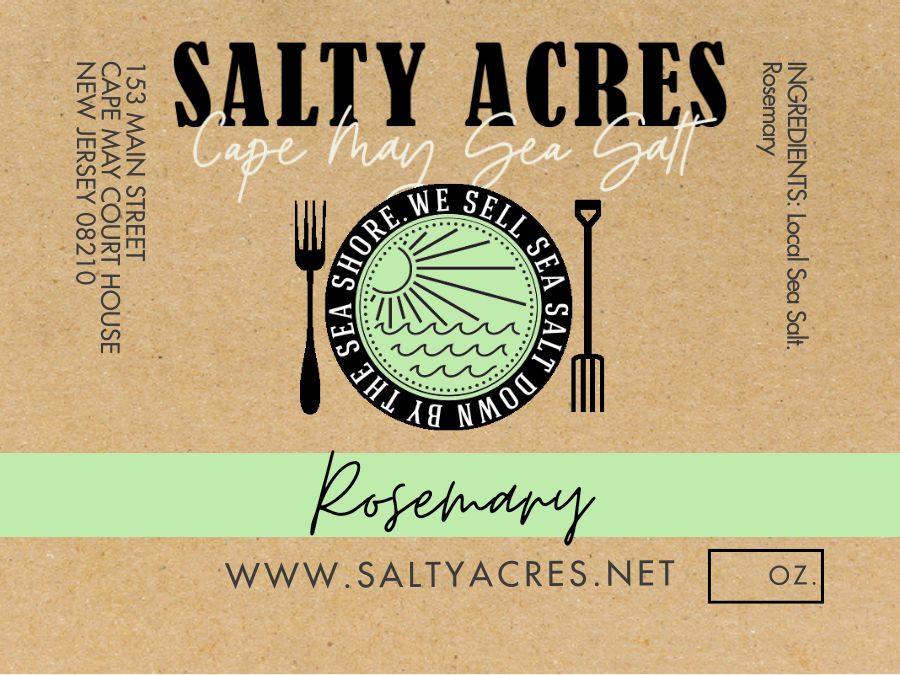 Sea Salt Pouch 4 Oz Rosemarry