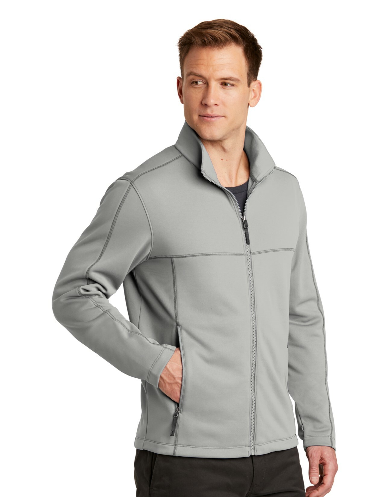 thumbnail image 2 of Port Authority Ladies Smooth Fleece Jacket - Collective Series With Zip-In Compatibility 2 of 14