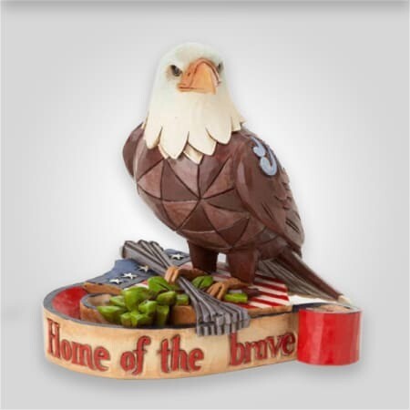 Jim Shore Patriotic Eagle Figure