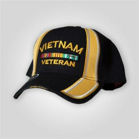 Vietnam Veteran Black/Yellow Cap