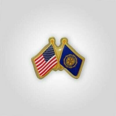 US/Legion Crossed Flags Tack