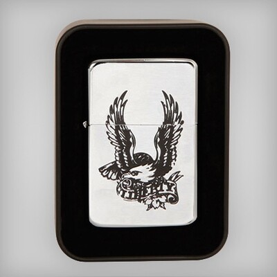 Patriotic Wind Proof Lighter with Tin..