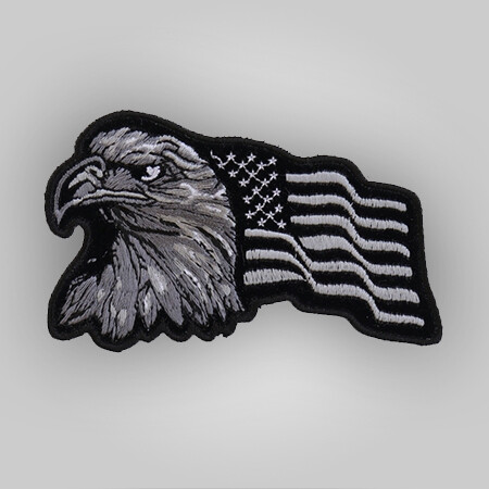 Patch - Eagle w/Waving Flag