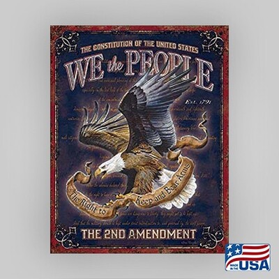 "We The People" Tin Sign 