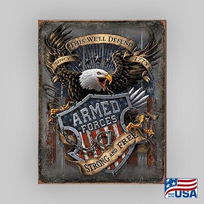 "Armed Forces" Tin Sign