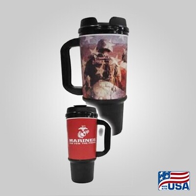 Marines 24oz Travel Mug - Made in the USA