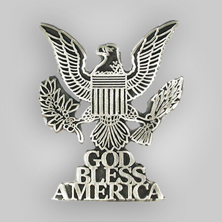 God Bless America Eagle Pin