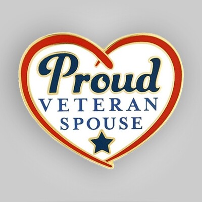 Proud Veteran Spouse Pin