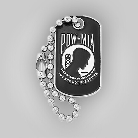 P.O.W./M.I.A. Dog Tag Pin