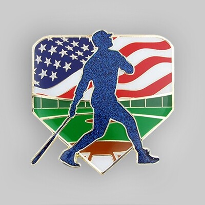 Baseball Patriotic Pin