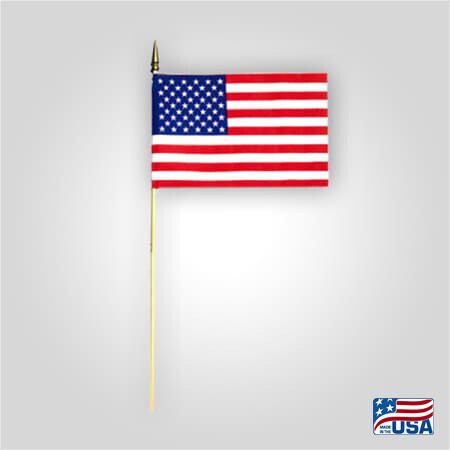 8"X12" Poly-Cotton American Stick Flags
