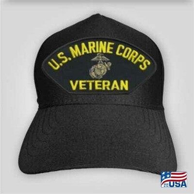 US Marine Corps Veteran Emblem Cap