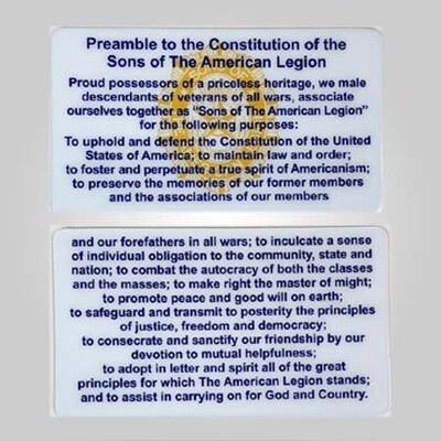 Preamble Pocket Card (SAL)