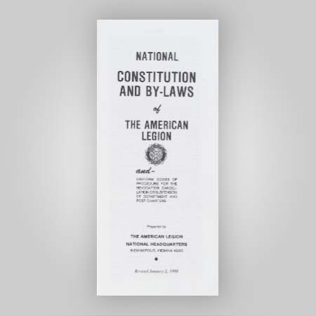 National Constitution & By-laws of The American Legion