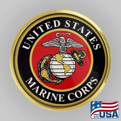 U.S. Marines Chrome Emblem Decal
