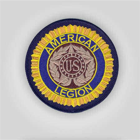 Embroidered American Legion Emblem Patch Navy