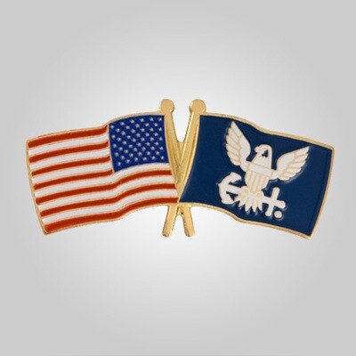 Navy / USA Flag Pin