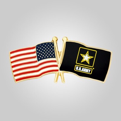 U.S. & U.S. Army Flag Pin