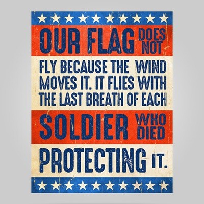 "Our Flag" Tin Sign