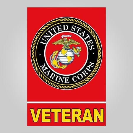 U.S Marine Veteran Garden Flag