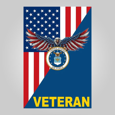 U.S Air Force Veteran Garden Flag