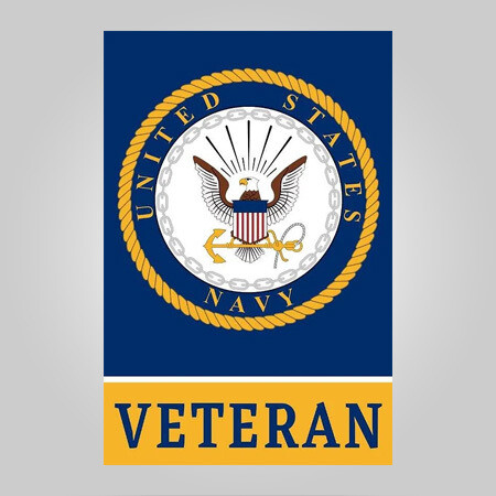 U.S Navy Veteran Garden Flag