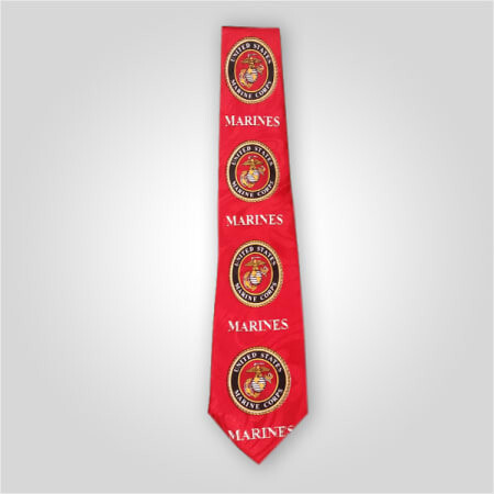 Marines Emblem Red Neck Tie