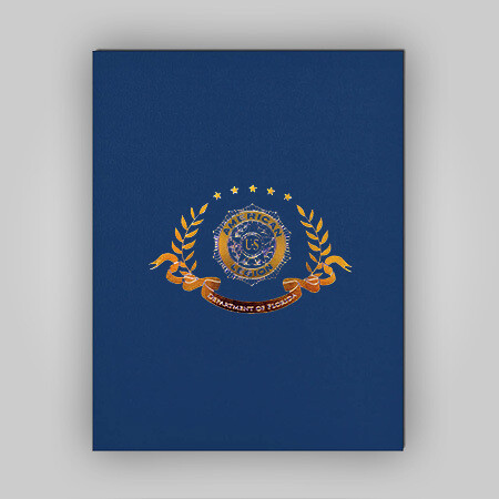 Blue Certificate Holder - V