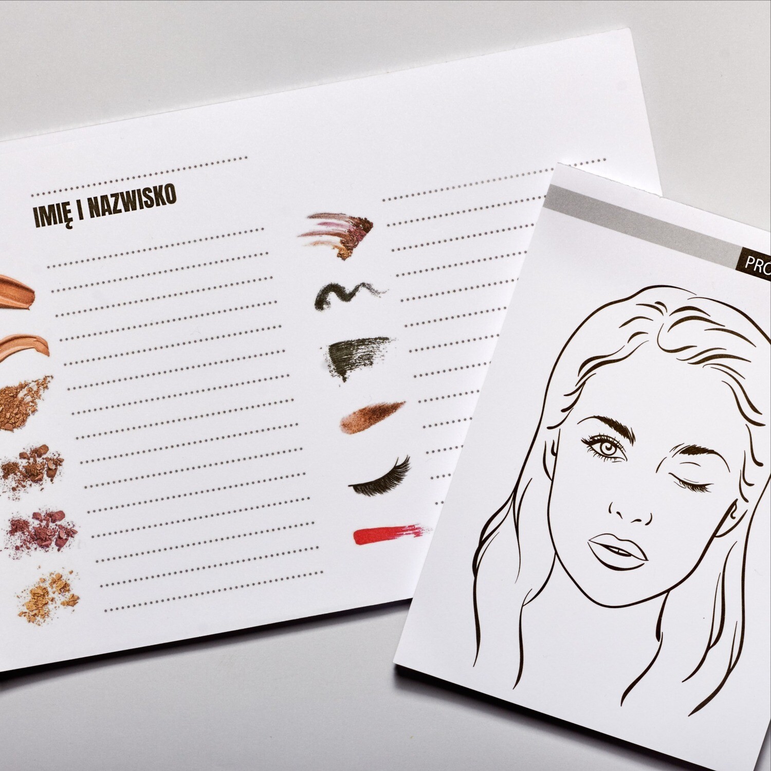 BEAUTY NOTES Face Chart + Cosmetics List