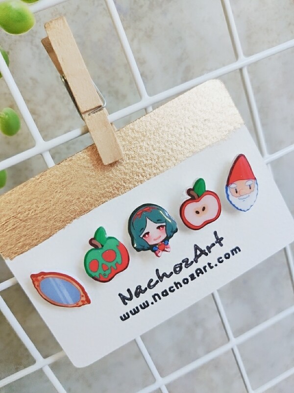 Snow White Earring/Studs set