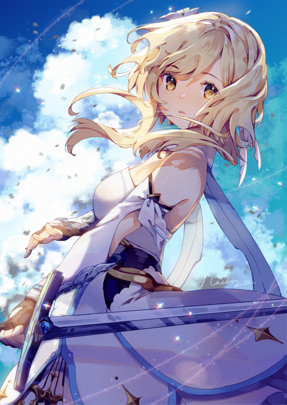 Genshin Impact: Lumine (MC) Print