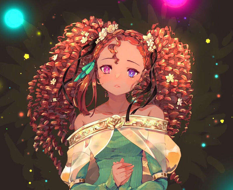 Curly OC : Xana Postcard print