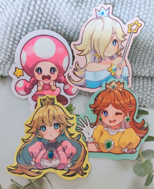 Super Mario Girls stickers