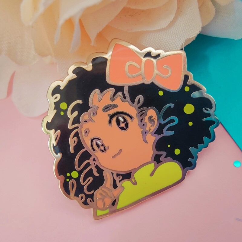 Curly Girl Pin