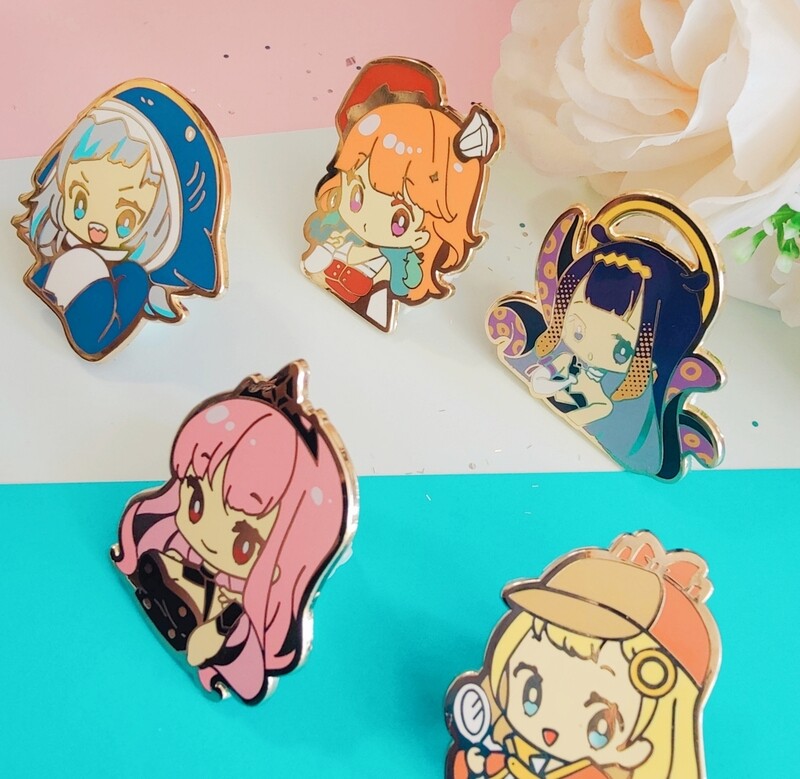 Holo Myth Enamel Pins