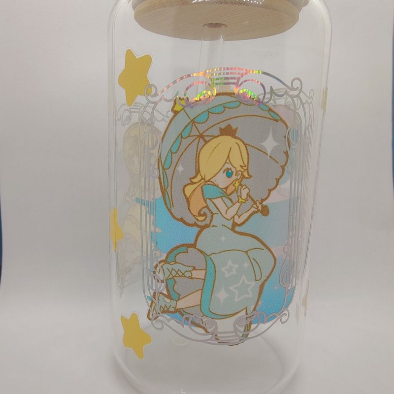 Mario Princess Glass Cup