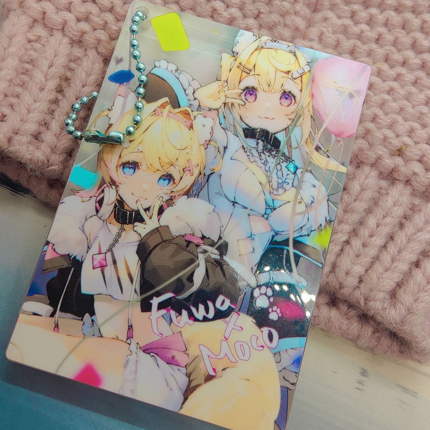 Hololive FuwaMoco mini Acrylic block