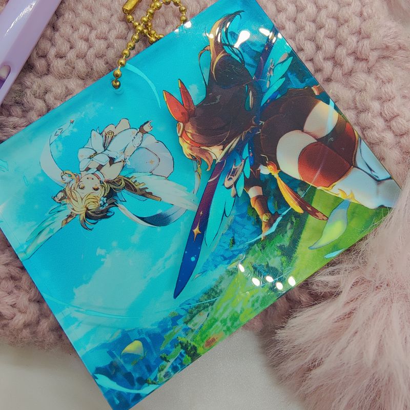 Genchin Lumine &amp; Amber mini Acrylic block