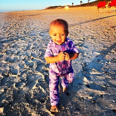 Fishing &amp; Swimming Onesie  Pretty Purple | UPF 50+