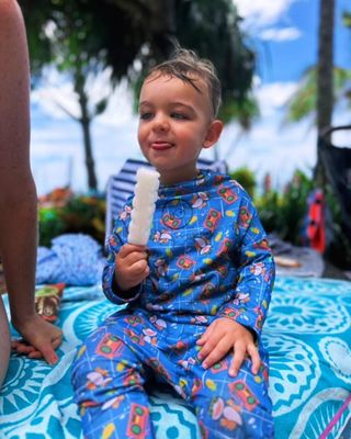 Fishing &amp; Swimming Onesie Party Shark | UPF 50+ |