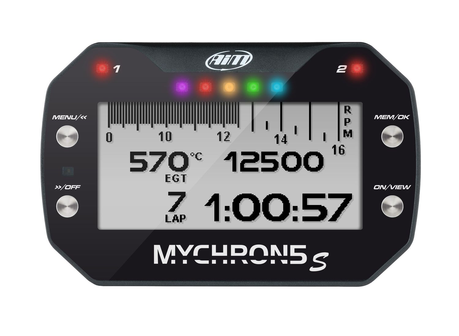 MyChron5S - GPS Lap Timer (Laptimer) for Kart + 1 Temp [อุปกรณ์จับเวลาสำหรับรถคาร์ท + วัดอุณหภูมิ 1 ตำแหน่ง]