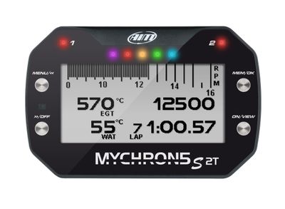 MyChron5S 2T - GPS Lap Timer (Laptimer) for Kart + 2 Temp [อุปกรณ์จับเวลาสำหรับรถคาร์ท + วัดอุณหภูมิ 2 ตำแหน่ง]