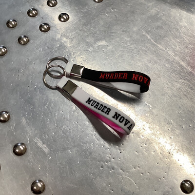 Pink 187 Rubber Keychain 