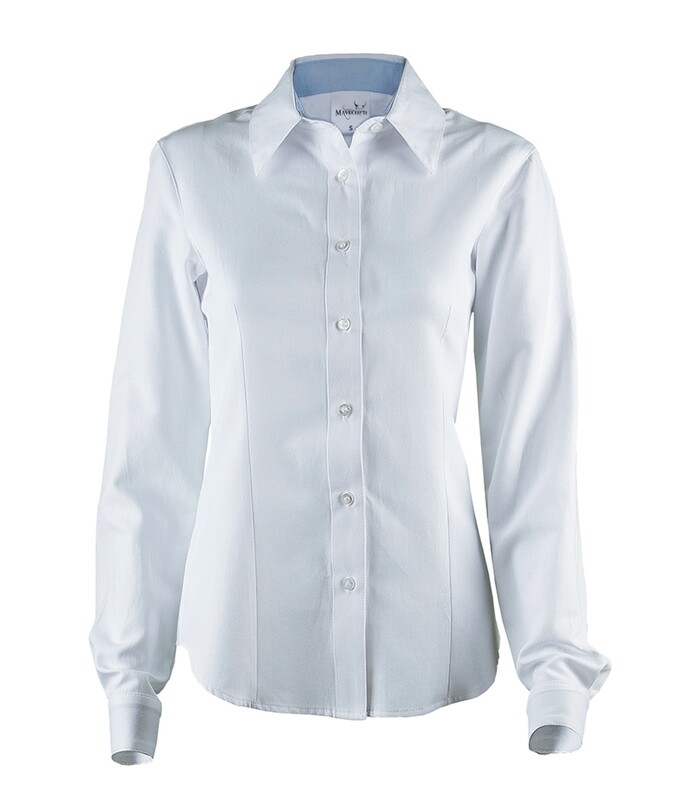 BLUSA VESTIR / CASUAL BLANCA. MAVECO ®