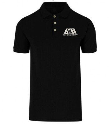 PLAYERA UAM TIPO POLO PARA CABALLERO NEGRO BORDADO