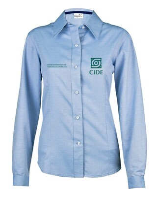 BLUSA FORMAL DAMA EDICIÓN CIDE , AZUL