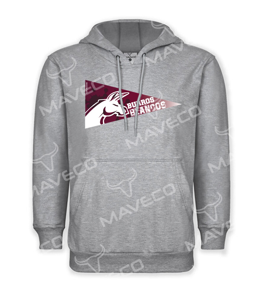 HOODIE BURROS BLANCOS IPN GRIS