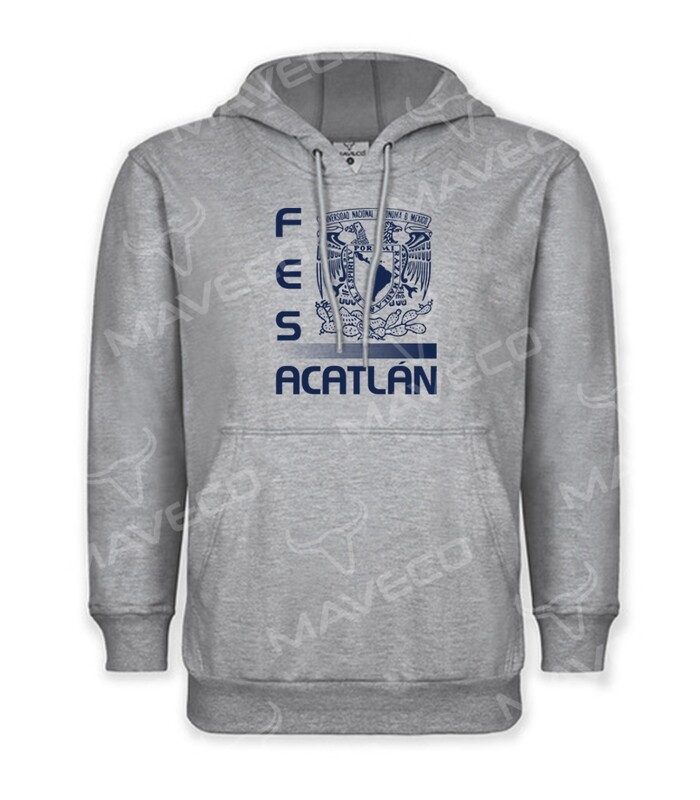 HOODIE COLLECTION FES UNAM© GRIS JASPE