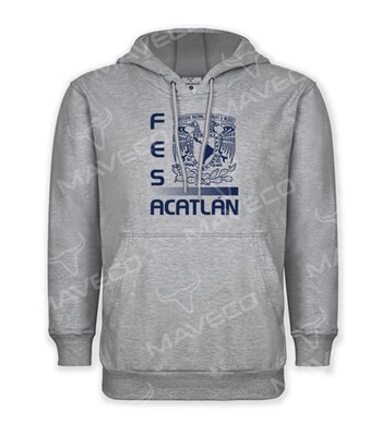 HOODIE COLLECTION FES UNAM© GRIS JASPE